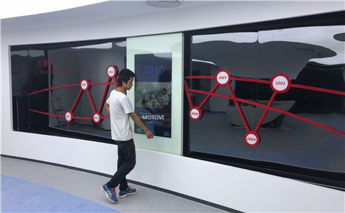 滑轨屏应用于数字展厅_重视互动体验