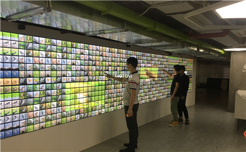 互动投影墙应用于数字展厅设计_互动体验_支持多点（局部图展示）