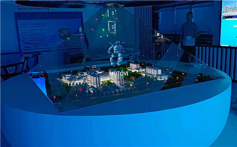 360度全息投影应用于展览展示空间设计_立体形象展示产品动态变化