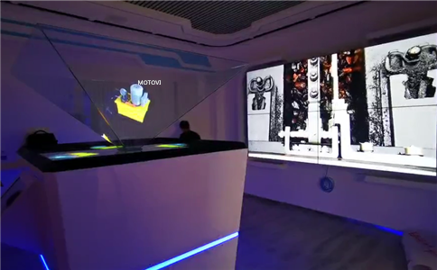 360度全息投影应用于数字展厅设计_产品展示