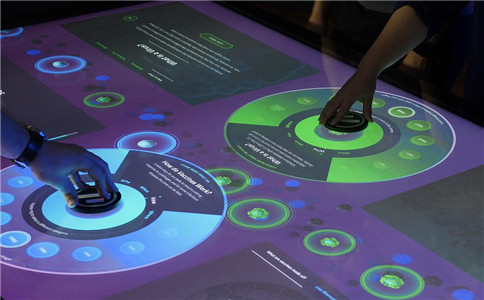 展厅设计应用物体识别桌能让参观者更深刻了解展项