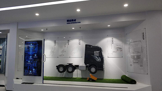 徐工汽车技术中心展厅_落地滑轨屏案例展示