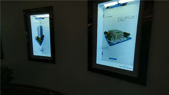 透明广告柜案例展示（局部图）