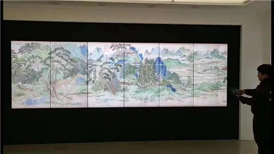拼接屏＋流动的照片案例展示_摩拓为提供技术支持
