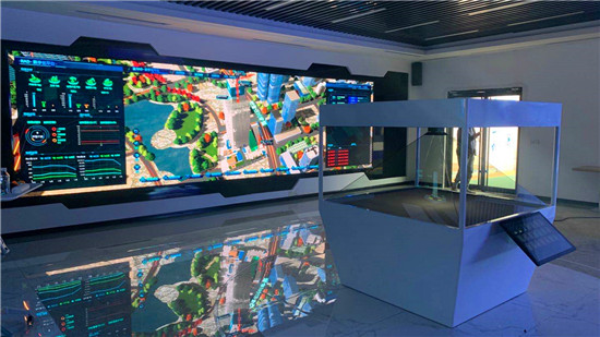 360度金字塔应用案例_济南中建八局展厅