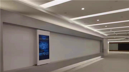 移动滑轨屏案例_纳通医药展厅