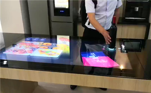 物体识别互动桌产品展示案例_摩拓为案例