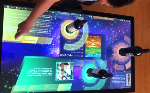摩拓为物体识别互动桌案例展示（局部）