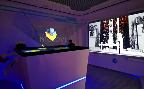 3D全息投影_3D全息展示柜_摩拓为工程案例_展会现场应用_展示企业项目
