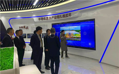 1展厅现场，拼接屏