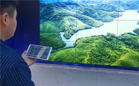 中控系统＋拼接屏案例_应用于新型显示技术展厅（局部图）