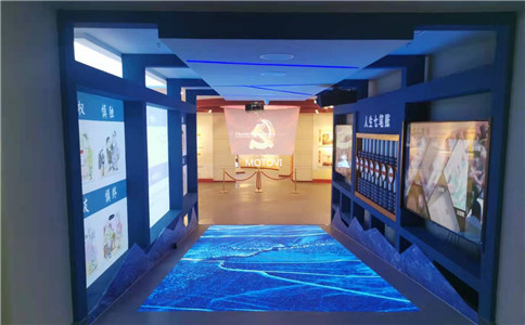 雷达互动地面应用案例_多媒体数字展厅设计