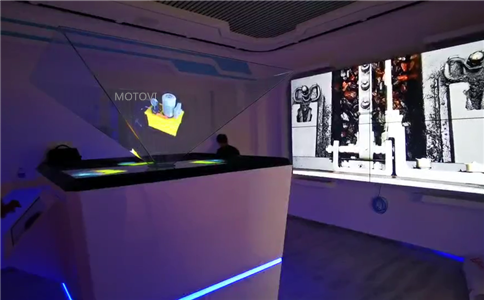 全息投影动态展示展项特色_应用于数字展厅设计（局部图）