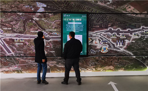 滑轨屏互动装置应用于科技展厅设计_互动体验（局部图）