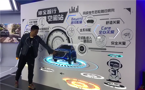雷达互动投影互动装置应用于展厅