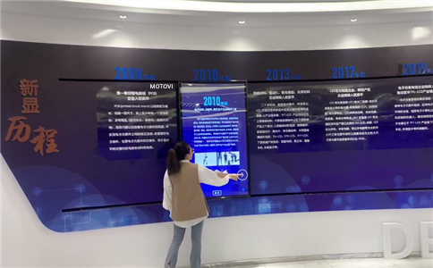 滑轨屏互动装置联袂展示主题展示