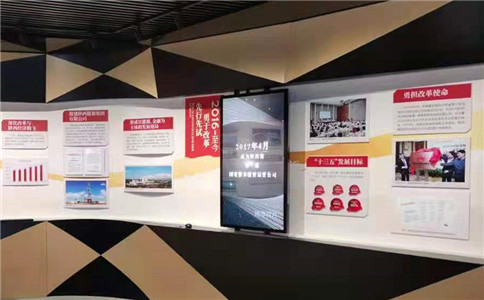 互动滑轨屏装置应用于展厅设计