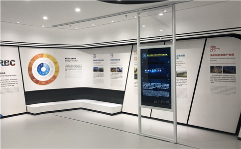 展厅应用滑轨屏案例（局部图）