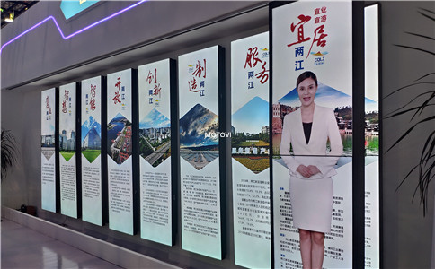 虚拟讲解员滑轨屏展示