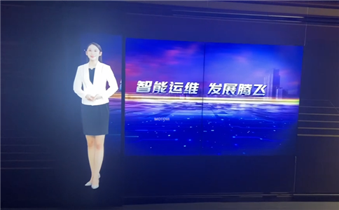 88寸滑轨屏、虚拟主持人、拼接屏互动装置应用于数字展厅设计_满溢科技感、趣味性