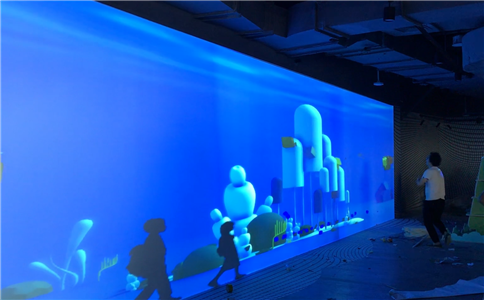 雷达互动投影系统展厅设计应用（局部图展示）